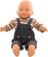 Miunana 13-16 Inch Baby Doll Dress with Bear Backpack Fit for 35-45 CM Baby Doll One-Piece Dress Baby Doll Bear Pajamas...