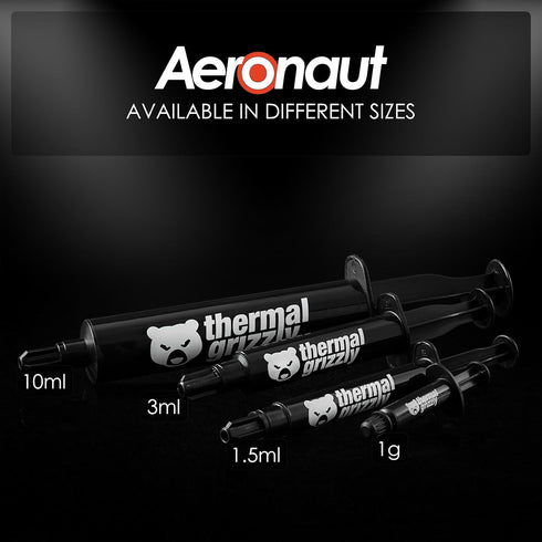 Thermal Grizzly Aeronaut - 3.9 Gram/1.5 ml - High Performance Thermal Paste - Ideal Entry Level Thermal Grease - Compatible with Most Cooling Solu...