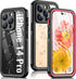 Oterkin for iPhone 14 Pro Case Waterproof,Shockproof Bumper Case with Built-in Screen Protector,Dustproof Anti-scratch Anti-stain Phone Case for i...