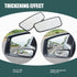 2 PCS Car Rearview Mirror Blind Spot Mirror, 3.7 x 1.4" Curved Rectangular Mirror to Expand Field of View, Angle Adjustable Reversing Parking Auxi...