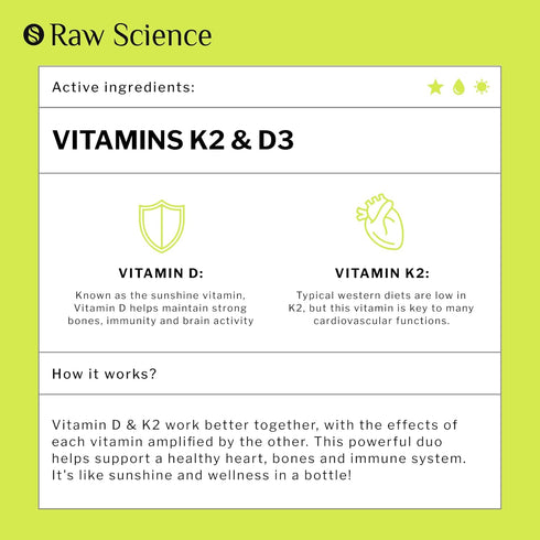 Liquid Vitamin D3 K2 10000 iu & 200 mcg - Vitamin D with MK7 Vitamin K2 Drops - Bone Density & Heart Support Liquid Vitamins for Women & Men, High...