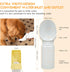 Silicone Dog Water Bottle, Dog Travel Water Bottle Foldable Extra Wide Cup, Lightweight Portable Dog Water Bottle with 2 Metal Pet Tag,Easy to Cle...