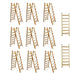 Honbay 20PCS Wooden Mini Ladders Fairy Garden Accessories for Dollhouse Decor...