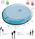 Deluxe Products CD Player Portable with 60 Second Anti Skip, Stereo Earbuds, Includes Aux in Cable and AC USB Power Cable for use at Home or in Ca...