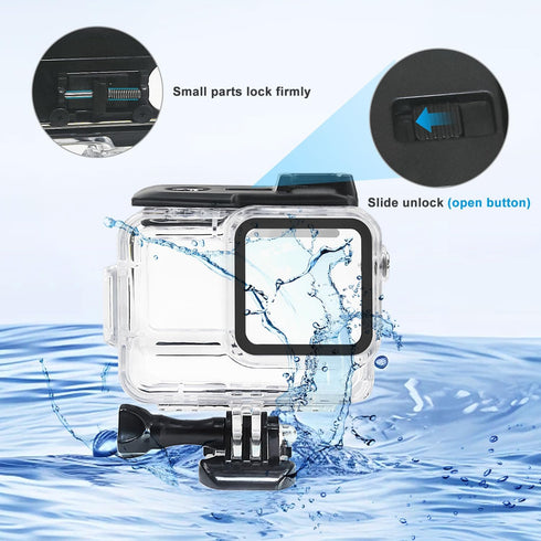 FitStill 60M/196FT Underwater Waterproof Diving Housing Compatible for Insta 360 Ace Pro,Protective Cover Shell with Accessories for Ace Pro Actio...