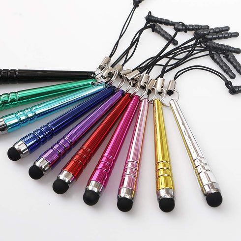 homEdge Mini Stylus Pen Set of 20 Pack, Universal Capacitive Stylus with 3.5 mm Jack Compatible with All Device with Capacitive Touch Screen – 10 ...