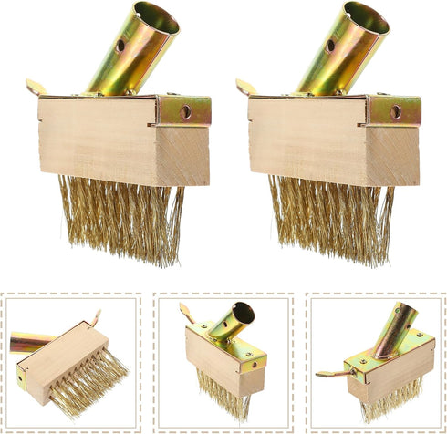 Weeding Wire Brush with Scraper Tools, Moss Removal Deck Crevice Cleaning Tool, Weed and Moss Remover Brush for Cleaning Paving Joints, Pavers, Si...
