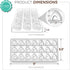 O'Creme Clear Polycarbonate Chocolate Mold Transparent Candy Mould, Convex Triangle 21 Cavities...