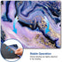 Mouse Pad, Purple Navy Gold Marble Mouse Pad, Premium-Textured Marbling Mouse Mat Square Waterproof Non-Slip Rubber Base Computer Mousepads for Of...