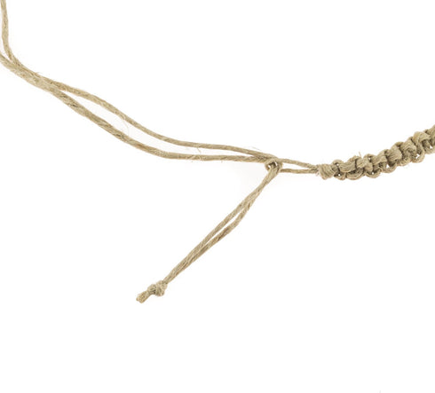 BlueRica Hemp Anklet with Fimo Flowers...