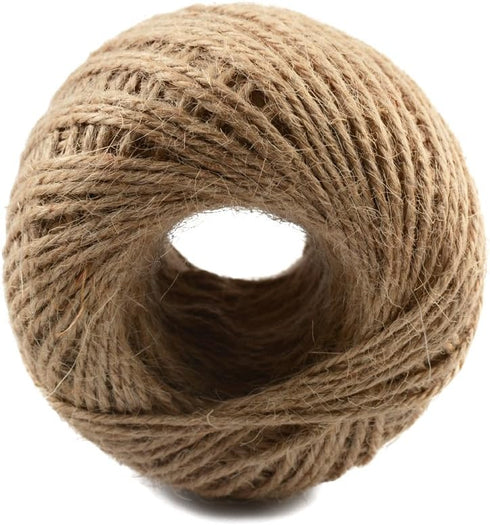 328 Feet Natural Jute Twine 3 Ply Gift Wrapping String DIY Rope Garden Twine Cord for Arts Crafts and Gardening Applications......