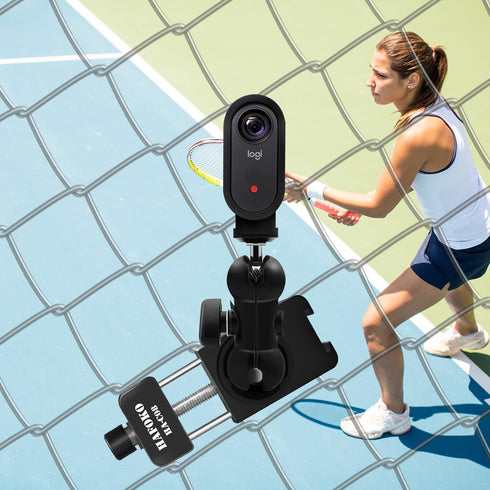 C08 Aluminum Smartphone Fence Mount Compatible for GoPro/Pocket Radar/Mevo Start/DJI Osmo Pocket/DJI Action/Insta360/AKASO Action Camera Game Chan...