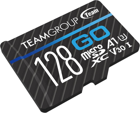 TEAMGROUP GO Card 128GB x 2 PACK Micro SDXC UHS-I U3 V30 4K for GoPro & Action Cameras High Speed Flash Memory Card with Adapter for Outdoor, Spor...