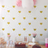 Amaonm 72 Pcs Removable Sparkling Gold Heart Wall Decals Stickers DIY Peel and Stick Art Decor Vinyl Wall Decal for Home Walls Weeding Birthday Pa...