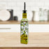 Hand Painted Glass Oliva Branch Oil/Vinegar Glass Cruet for Kitchen, 8 oz Olive Oil Dispenser With Stainless Steel Spout for Easy Pouring...