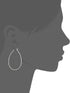 Lucky Brand Womens Textured Medium Oblong Hoops...