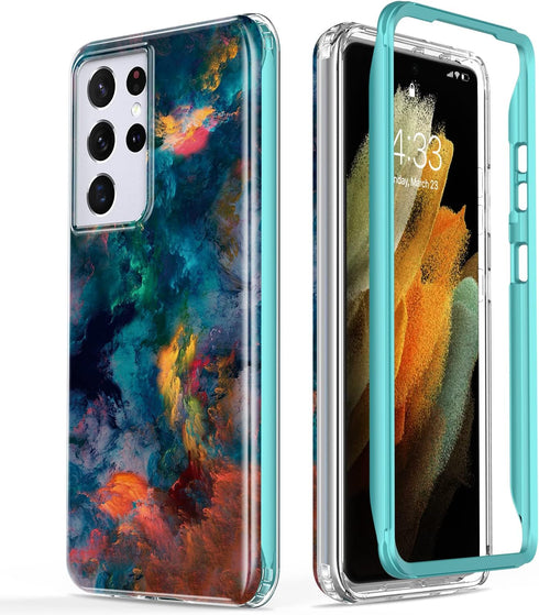 Esdot for Samsung Galaxy S21 Ultra Case,Military Grade Passing 21ft Drop Test,Rugged Cover with Fashionable Designs for Women Girls,Protective Pho...