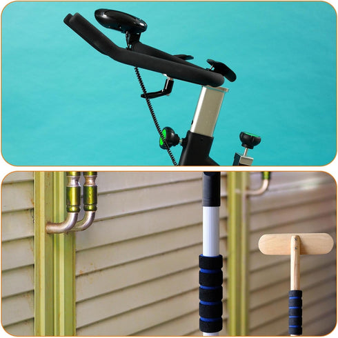 MECCANIXITY Pipe Insulation Foam Tube Lagging Insulation Pipe 6mm(1/4") ID 16mm(5/8") OD 20" Heat Preservation for Handle Grip Support...