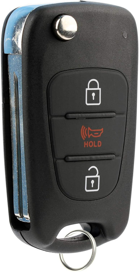 KeylessOption Keyless Entry Car Remote Flip Ignition Key Fob for 2011-2013 Kia Soul 2012-2013 Kia Sportage...