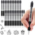 Vitoler 24 Pcs Gel Pens,0.7mm Retractable Medium Point Pens,Smooth Writing Black Gel Ink Pens with Comfortable Grip for Office Home School Supplie...