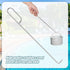 2pcs Swim Skimmer Basket Hook, 14.4in Pool Skimmer Arm Stainless Steel Extension Handle Skimmer Lid Lifting Hook for Hand Clean Pool Maintenance K...