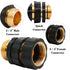 Triumpeek 3/4" Garden Hose Connector, 6 Sets Garden Hose Quick Connect Fittings, Male and Female Quick Release Garden Hose Connector...