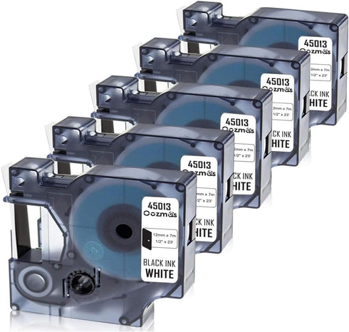 Oozmas Replacement for DYMO LabelManager 150 160 280 420P 360D Refill, Compatible with Dymo D1 Label Maker Tape 45013 S0720530, Label Manager Tape...