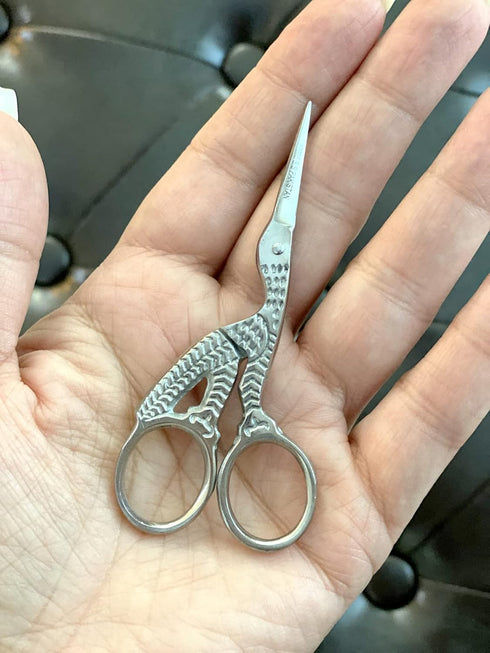10 Stainless Steel Professional Embroidery Scissors Sharp Stork Scissors for Sewing Crafting Needlework DIY Multipurpose Dressmaker Eyebrow Trim S...