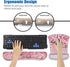 Keyboard Wrist Rest and Mouse Pad Wrist Support Set with Coasters, Bible Verses Psalm 46:5 with Non-Slip PU Base Ergonomic Gaming Mousepad for Com...