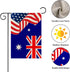 America Australia Garden Flag/America & Australia Yard House Lawn Sign/National Flag Door Yard Lawn Sign Decor/National Friendship Outdoor Decorat...