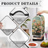 Blender Cover Dust Cover Floral Food Processor Cover with Top Handle Small Kitchen Appliance Covers Anti Fingerprint Coffee Maker Cover Kitchen De...