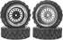 ShareGoo RC 1/10 On Road Tires & Wheel 12mm Hex Plastics Rims Compatible with Tamiya TT01 TT02 Kyosho Sakura D3 Traxxas 4Tec 2.0 1/10 RC On Road R...