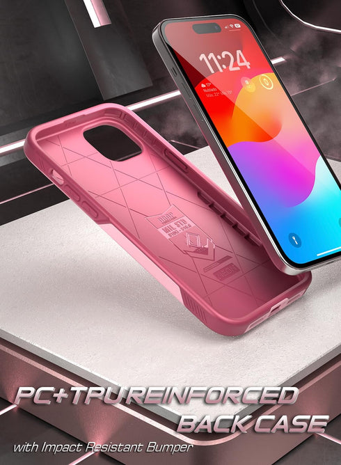Poetic Neon Series Case Compatible with iPhone 15 Plus (6.7 Inch), Dual Layer Heavy Duty Tough Rugged Shockproof Protective Drop Protection Cell P...