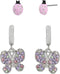 Betsey Johnson Womens Ladybug & Butterfly Huggies Duo Earring Set...