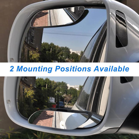 Car Blind Spot Convex Mirror Frameless 360° Rotation Adjustable 2-Pack HD Glass Wide Angle Car Rear View Mirrors Auto Interior Exterior Accessorie...