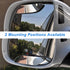 Car Blind Spot Convex Mirror Frameless 360° Rotation Adjustable 2-Pack HD Glass Wide Angle Car Rear View Mirrors Auto Interior Exterior Accessorie...