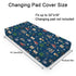 Ocean Pirate Ship Skull Parrot Palm Trees Changing Pad Covers for Boys 32''x16'' Fun Boy's Nautical Nursery Fitted Diaper Change Table Sheets Mats...