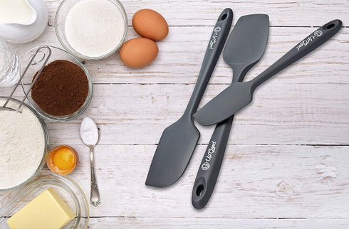 UpGood Silicone Spatula Set 600°F - High Heat Resistant Nonstick, Small and Large Kitchen Spatulas - Flexible BPA Free Professional Grade Cookware...