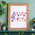 FINGERINSPIRE Music Note Stencil 29.7x21cm Plastic Music Note Drawing Painting Stencils Rectangle Reusable Notes Stencils for DIY Music Theme Craf...
