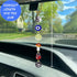 Evil Eye Car Hanging Ornament,Good Lucky Days Car Charm,8 Ball Mushroom Four-Leaf Clover Pendant for Car Rear View Mirror,Cute Boho Evil Eye Ladyb...