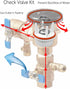 800M4 Vent Float Repair Kit Fit for 1" Watts 800QT Backflow Valve, 1 Inch Pressure Vacuum Breaker Repair Kit with Rubber O-ring...