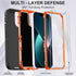 Annymall for iPhone 13 Case with 2 Screen Protector,Shockproof Drop Protection Full Body Heavy Duty 3 Layer Military Rugged Durable Phone Cover fo...