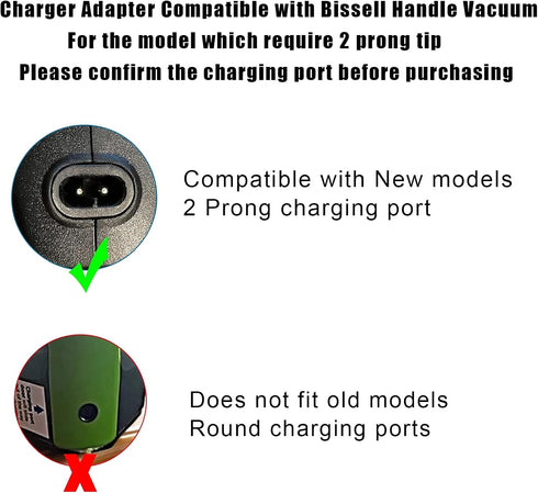 Replacement Charger Compatible with Bissell 2390A Charger Vacuum Cleanner 2390 2390A 23903 2284 2284W Cordless Hand Vacuum 1614206...