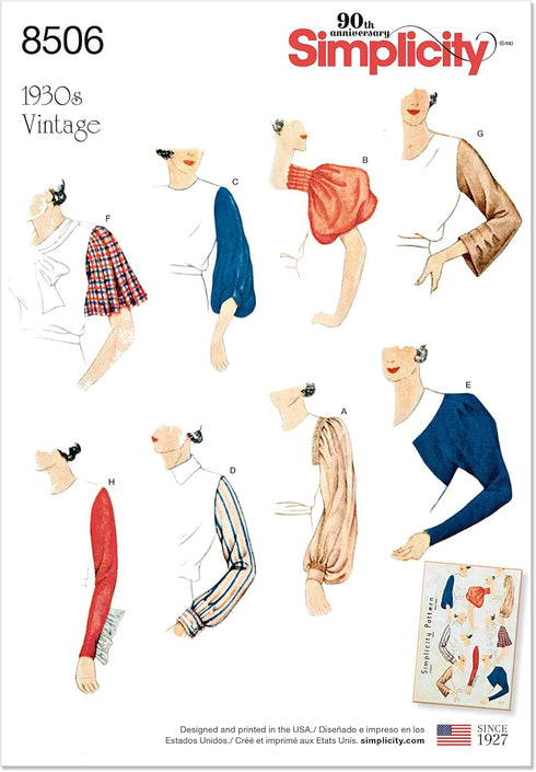 Simplicity Creative Patterns Sleeves for Tops, Vest, Jackets, Coats, A (10-12-14-16-18-20-22)...