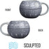 Silver Buffalo Star Wars Death Star 3D Sculpted Ceramic Coffee Mug for Cappuccino, Latte or Hot Tea, 20 ounce, Gray Multicolor SV9195...