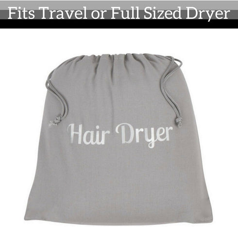 Hair Dryer Bags by Radiant Complex: Perfect for Travel, and Safe Storage of Any Hair Dryer, Curling Iron, Straightener, Brush or Makeup Bag. Conve...