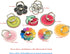 Crystal Flower Fruit Shape Ring Stent 360°Rotation Finger Ring Grip Cell Phone Ring Holder Stand (Strawberry)...