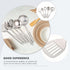 MAGICLULU 1 Set Set Stainless Steel Kitchenware Food Cooking Spatula Soup Spoon Slotted Tunner Pancake Non Stick Pan for Eggs Stainless Steel Kitc...