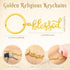Spakon 25 Pcs Blessed Christian Keychains Bulk Church Gifts Religious Bible Verse Key Chain for VBS Sunday School Gifts (Blessed)...