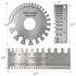 3Pcs Stainless Steel Thickness Wire Gauge, Dual Sided Wire Gauge Sheet Thickness Welding Gauges, Wire Gauge Measurement Tool Accessories...